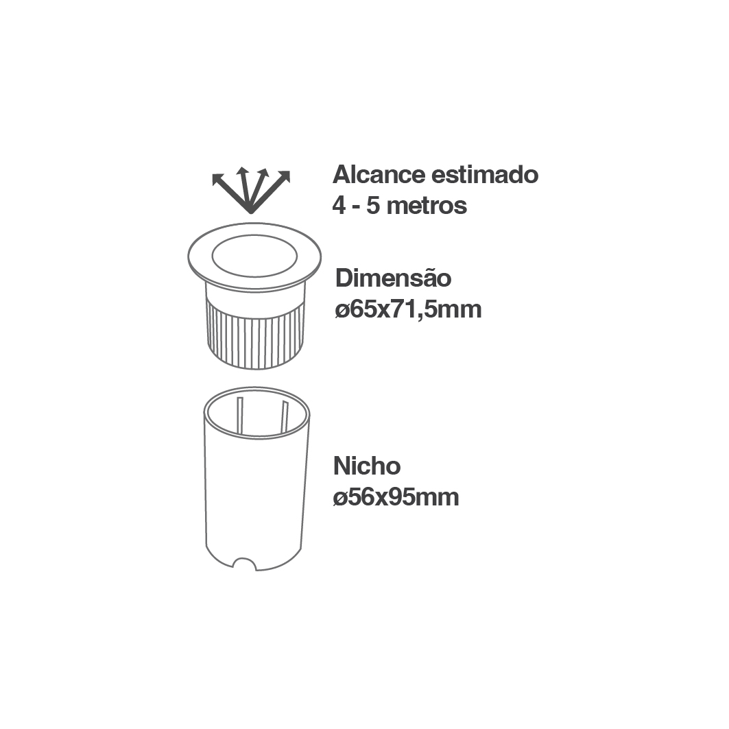 EMBUTIDO DE SOLO REDONDO - PRATA