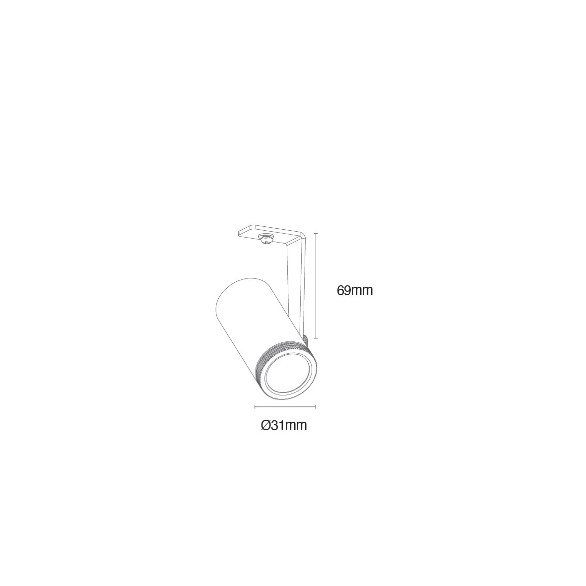 SMALL SPOT ANGLE EXTERNO - 5W - BRANCO