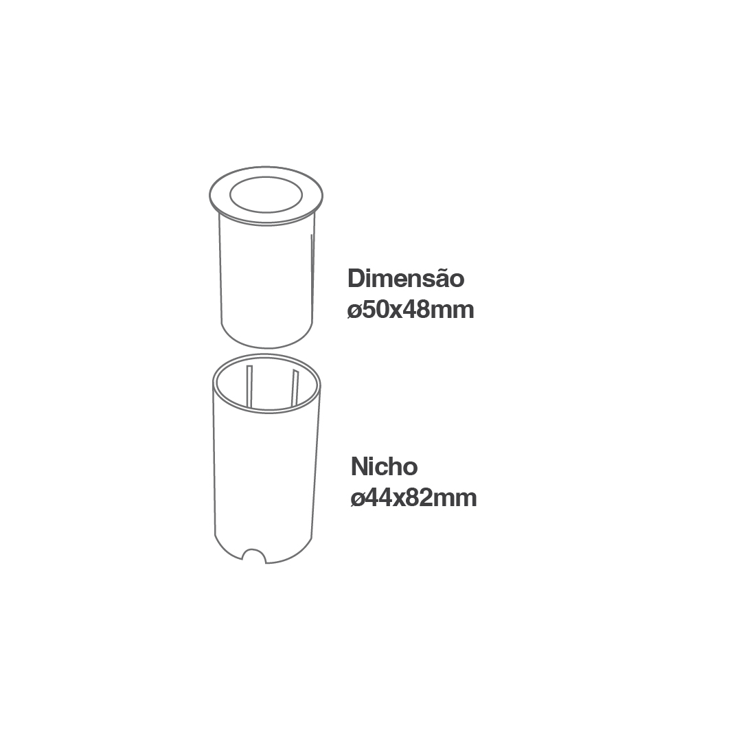 BALIZADOR 1,8W - PRATA 12V