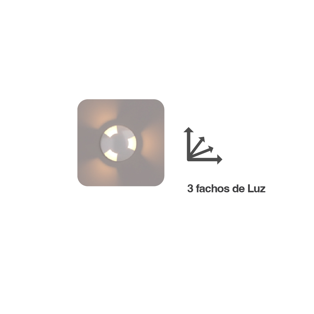 BALIZADOR 3 FACHOS - PRETO
